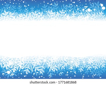 Vector winter background with copy space.
