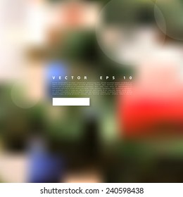 Vector Winter Christmas Blurred  Brochure design templates collection