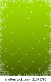 Vector winter green wallpaper