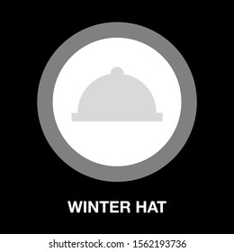 vector winter hat illustration isolated