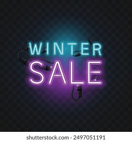 Vector of Winter Sale logo.