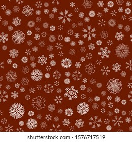 vector winter snow christmas seamless pattern