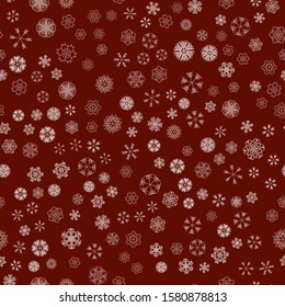 vector winter snow christmas seamless pattern