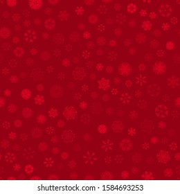 vector winter snow christmas seamless pattern