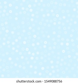 vector winter snow light seamless pattern