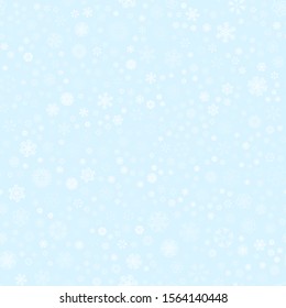 vector winter snow light seamless pattern