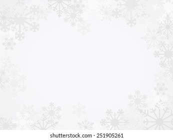 Vector Winter Snowflake Background