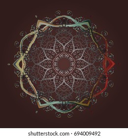 Vector winter snowflakes on colorful background. Vector snowflake icon. Flat design. Vector illustration. Snowflake icon, isolated.