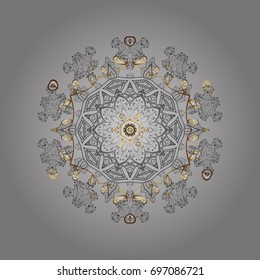Vector winter snowflakes on colorful background. Icons, labels. Flat design. Colorful snowflake Vector illustration. Snowflake icon, isolated. Vector illustration.