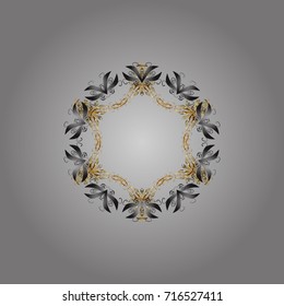 Vector winter snowflakes on colorful background. Flat design. Colorful snowflake Vector illustration. Vector illustration. Icons, labels. Snowflake icon, isolated.