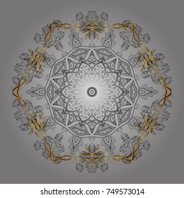 Vector winter snowflakes on colorful background. Vector snowflake icon. Vector illustration. Snowflake icon, isolated. Flat design.