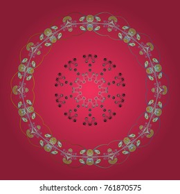 Vector winter snowflakes on colorful background. Flat design. Vector illustration. Vector snowflake icon. Snowflake icon, isolated.