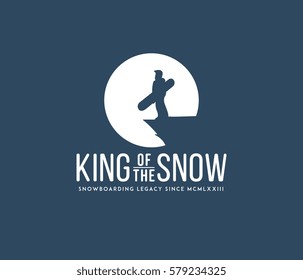 Vector winter sport snowboarding concept