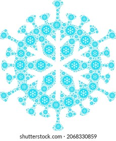 Das Vektor Winter-Virus-Fraktal wird aus randomisierten rekursiven Wintervirusartikeln gebildet. Rekursive Kombination von Wintervirus.