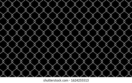 vector wire mesh for background, barrier net on dark, wire net metal wall, barbed wire fence, metal grid wire for backdrop, fence barb isolated on black background, grid fence for wallpaper