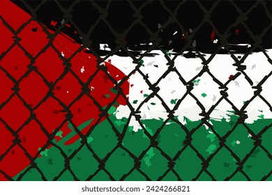 vector de pared de alambre para el afiche de la campaña de libertad, etc