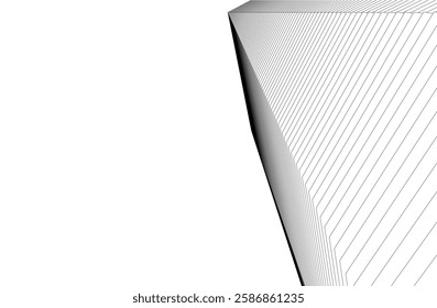Vector Wireframe Architectural Drawings – Modern Building Sketches