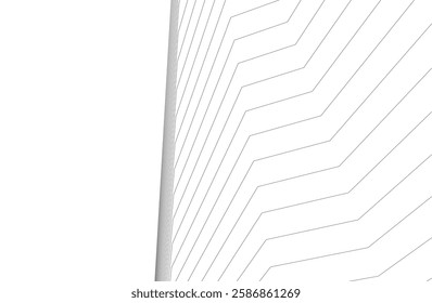 Vector Wireframe Architectural Drawings – Modern Building Sketches