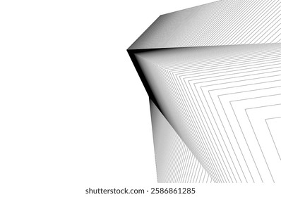 Vector Wireframe Architectural Drawings – Modern Building Sketches