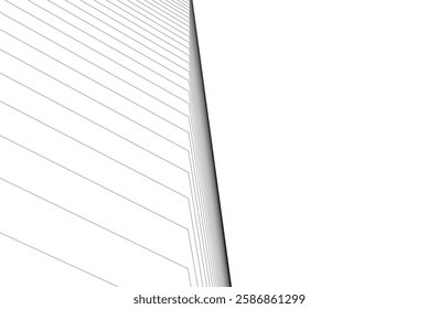 Vector Wireframe Architectural Drawings – Modern Building Sketches