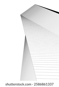 Vector Wireframe Architectural Drawings – Modern Building Sketches