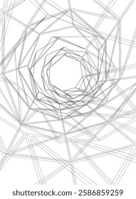 Vector Wireframe and Parametric Architecture – Futuristic Skyscraper and Grid Structure