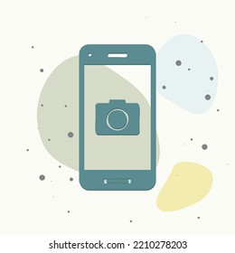 Pago con tarjeta de crédito inalámbrica vectorial en fondo multicolor. Capas agrupadas para una ilustración de edición sencilla. Por tu diseño.