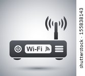 Vector wireless router icon