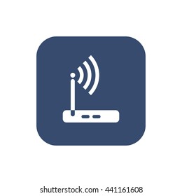 Vector wireless router icon wifi adsl ethernet modem hub .
