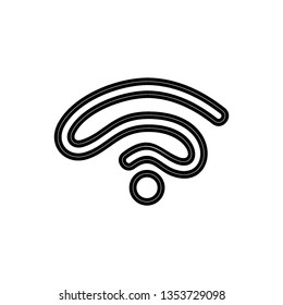 vector wireless wifi icons isolated on white background - Vector