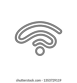 vector wireless wifi icons isolated on white background - Vector