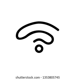 vector wireless wifi icons isolated on white background - Vector