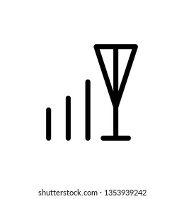vector wireless wifi icons isolated on white background - Vector