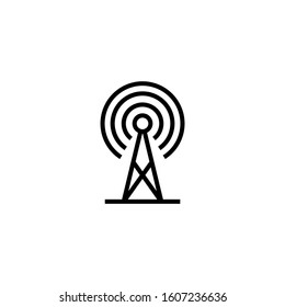vector wireless wifi icons in outline style on white background