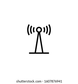 vector wireless wifi icons in outline style on white background