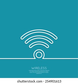 Vector Wireless And Wifi Icons For Remote Access And Communication. 