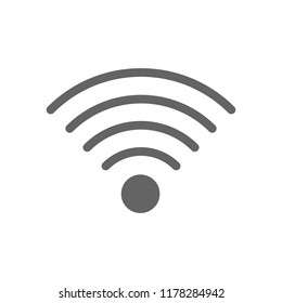 Vector wireless and wifi line icon. Symbol and sign illustration design. Isolated on white background