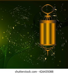 Vector wish card, Ramadan Kareem background.





