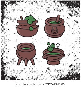 
vector witch barrel suitable for halloween theme