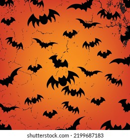 Vector witch moon, bat icon , sign symbol on white background. Flat design style.
