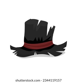 Vector witch and wizard hat.