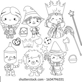 140 Wizard oz characters vector Images, Stock Photos & Vectors ...