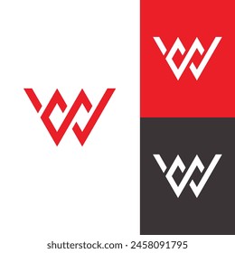 Vector WM modern initial letter logo design vector bundle it will be suitable for which company or brand 