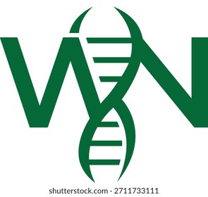 Vektor WN DNA Logo Design