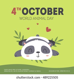 vector wold animal day illustration