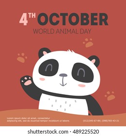 vector wold animal day illustration