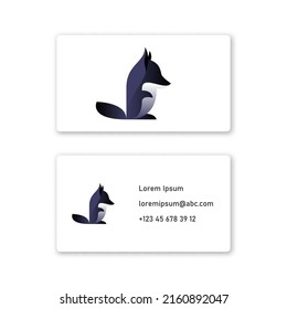 Vector wolf in gradient style