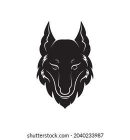 Vector of wolf head design on white background. Easy editable layered vector illustration. Wild Animals.
