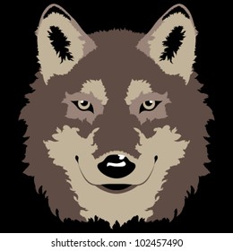 Vector Wolf Head Design (School Mascot)