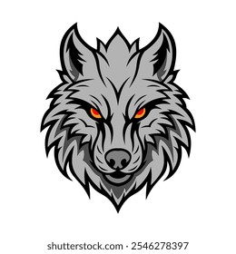 Vector Wolf head icon symbol